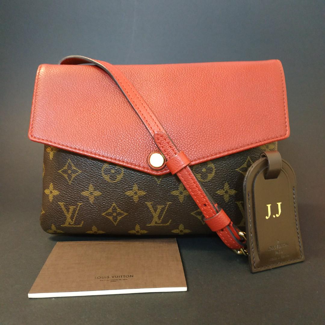 Louis Vuitton Aurore Monogram Canvas and Leather Twinset Bag Louis
