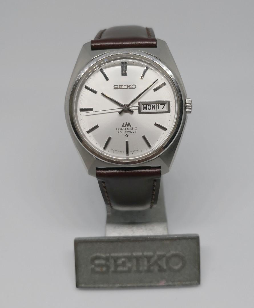 原裝古董Seiko精工Lord Matic 5606 7000, 名牌, 手錶- Carousell