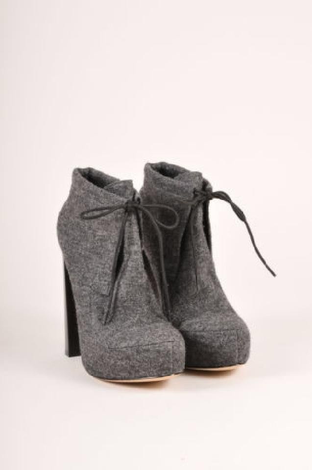 grey platform boots