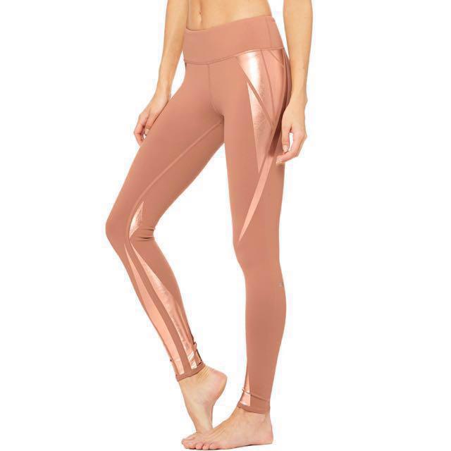ALO YOGA High-Waist Airbrush Legging Rosewater/Rosegold Facet LEGGINGS