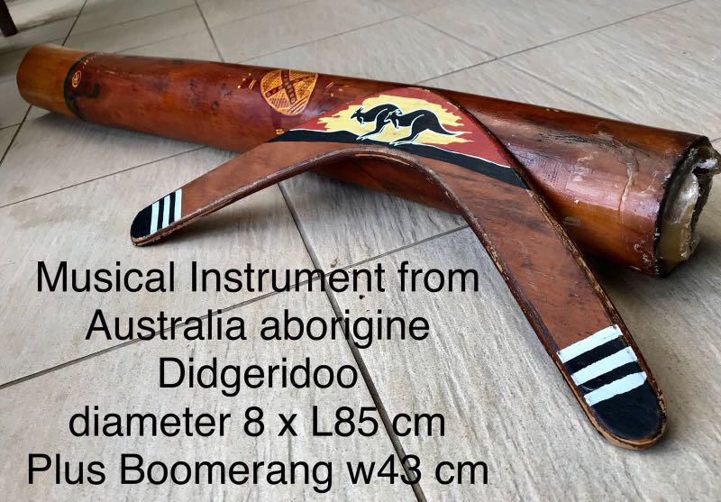 Australia Aboriginal Didgeridoo Boomerang Music Media Music Instruments On Carousell