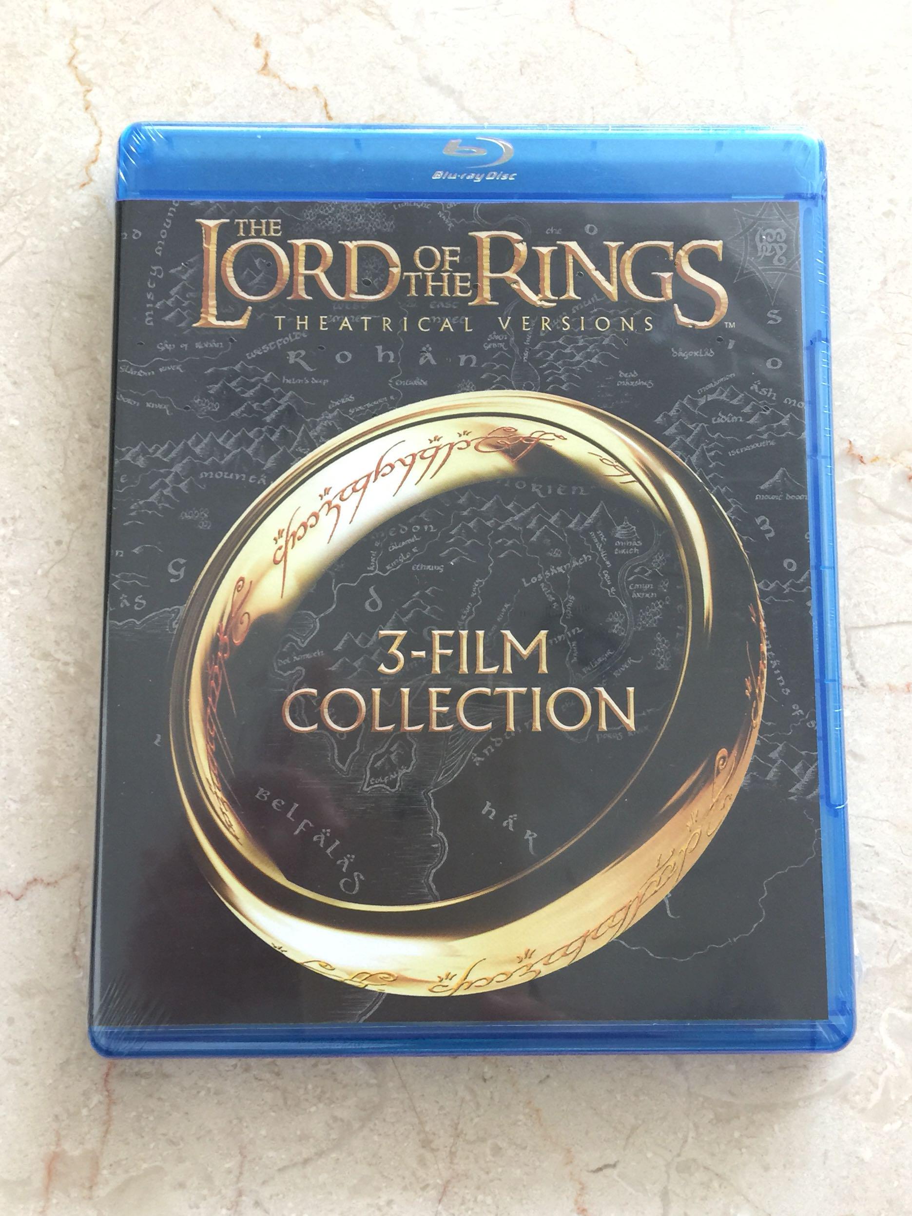 Blu ray The Lord of the Rings 3 film collection Hobbies Toys Music Media CDs DVDs on Carousell