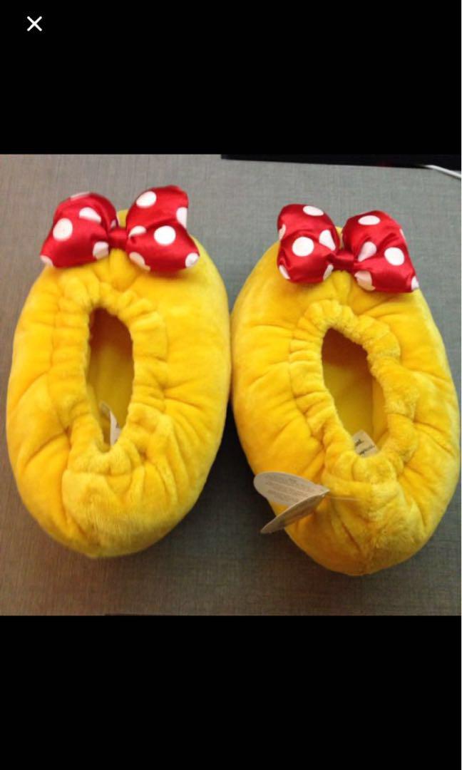 minnie mouse heel slippers