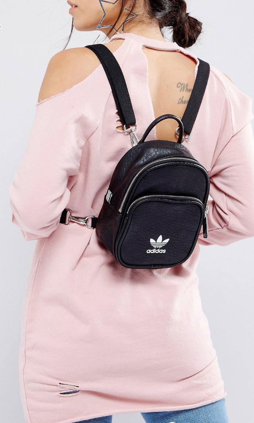 adidas leather backpack mini