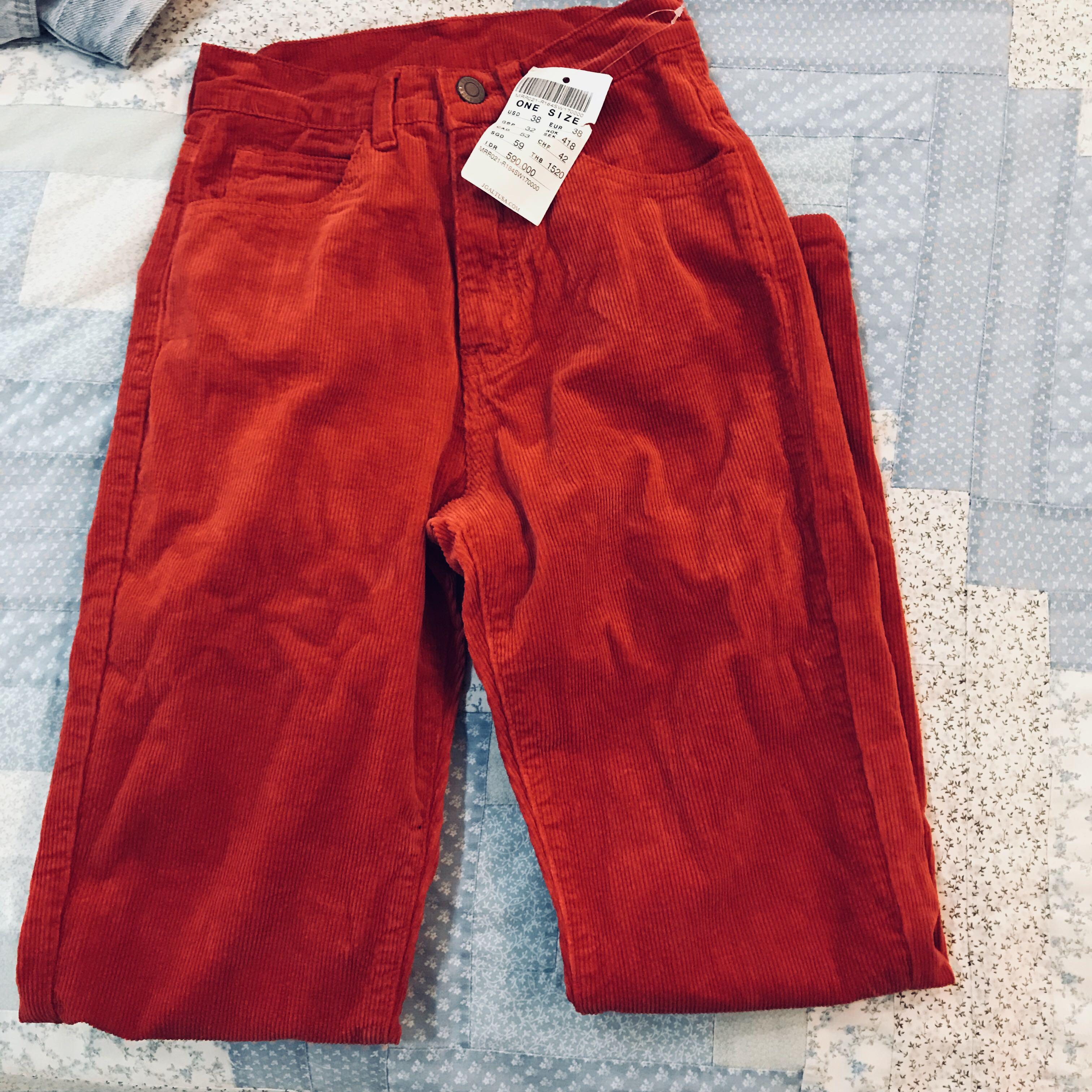 brandy melville red jeans