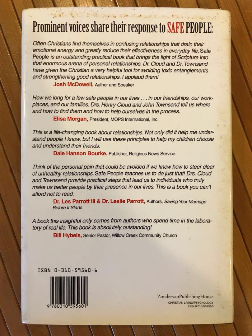 Book Safe People How To Find Relationships That Are Good For You