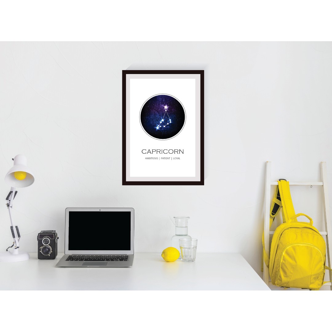 Capricorn Constellation Print Zodiac Gift Capricorn Zodiac Sign