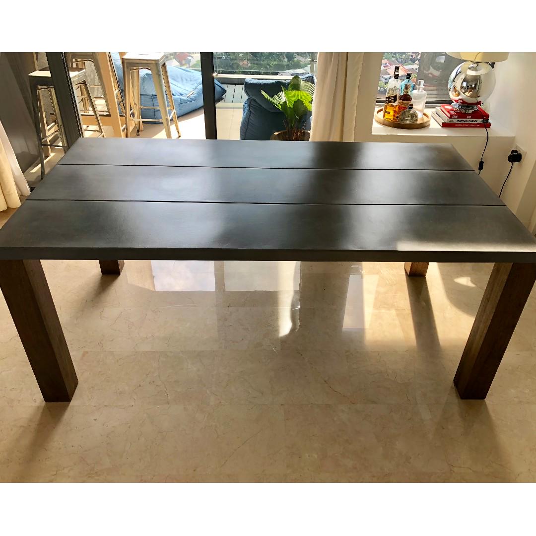 Crate and Barrel Dining Table 8 seats, Furniture & Home Living