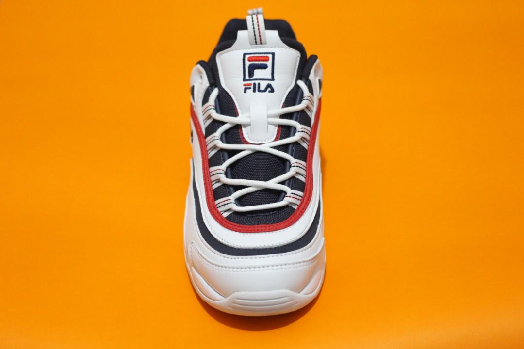 Fila Ray White Navy Red Men s Fashion Footwear Sneakers on Carousell