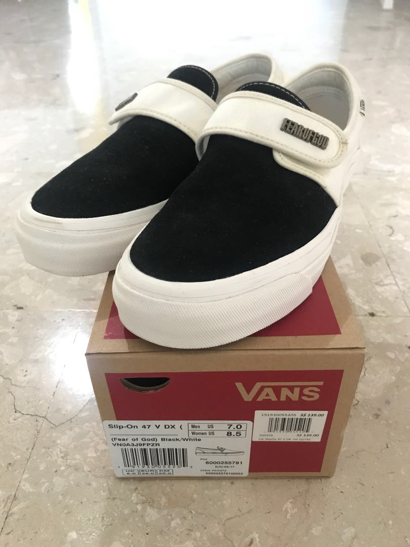 fog slip on vans