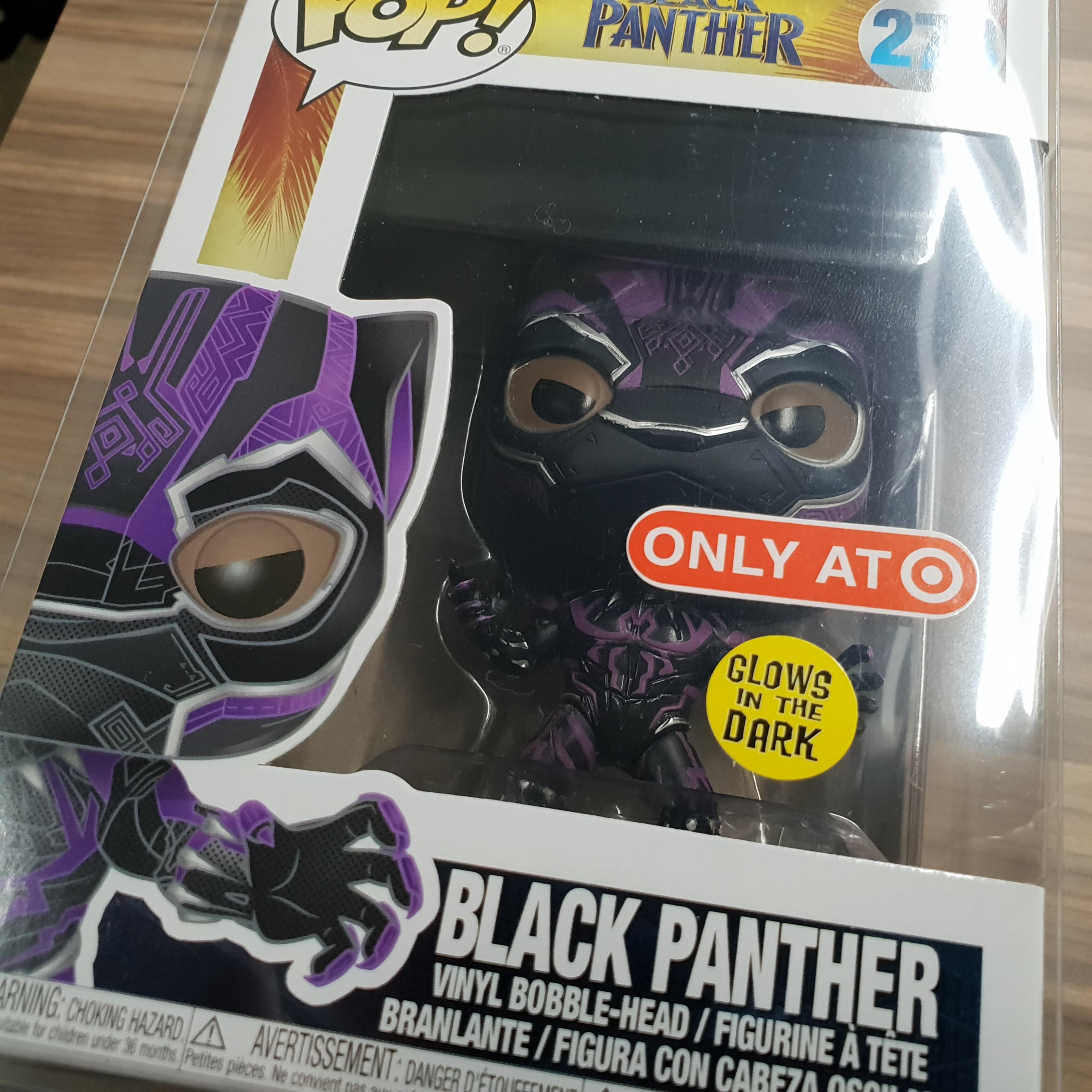 black panther purple glow in the dark pop