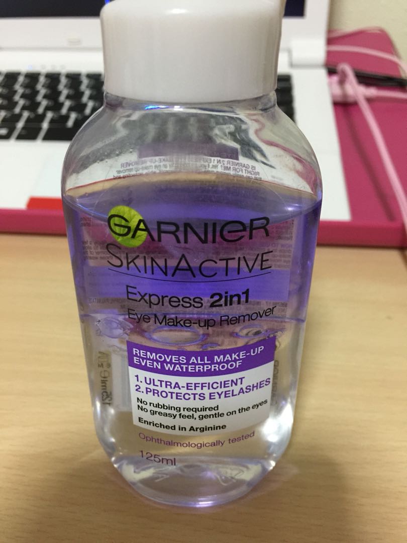 garnier express 2 in 1 eye makeup remover