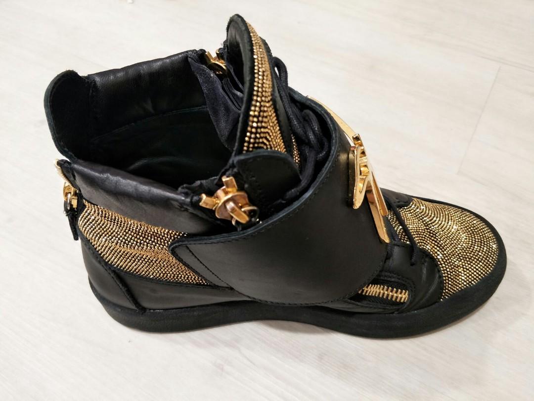 Giuseppe zanotti crystal studded sneakers