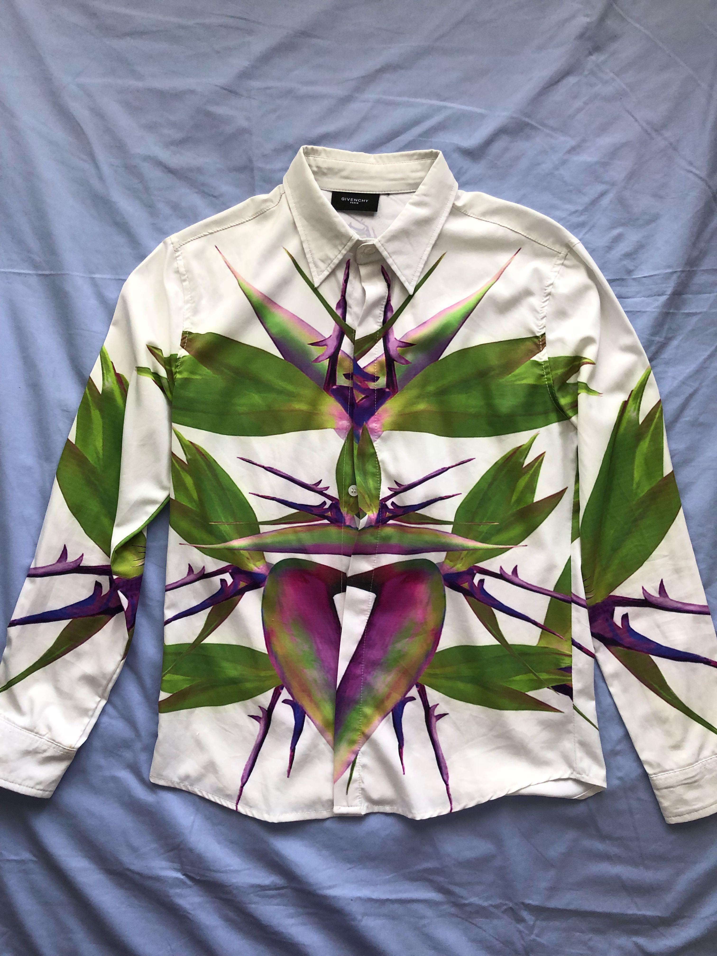 Givenchy Birds of Paradise Shirt Men s Fashion Tops Sets