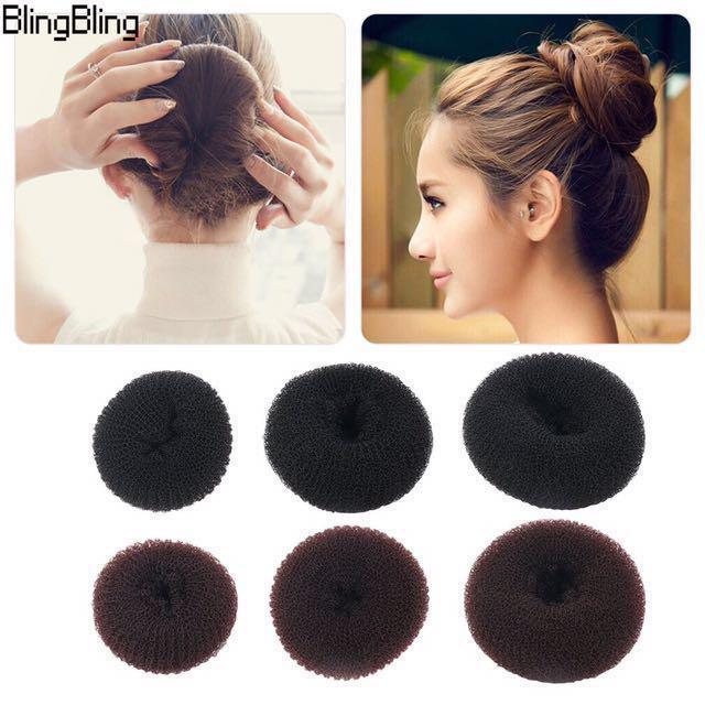 Hair Donut Bun Maker Sponge Net Women S Fashion Accessories On