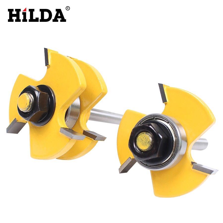 Hilda 1set Tongue Groove Router Bit Set 3 4 Stock 1 4 Shank 3