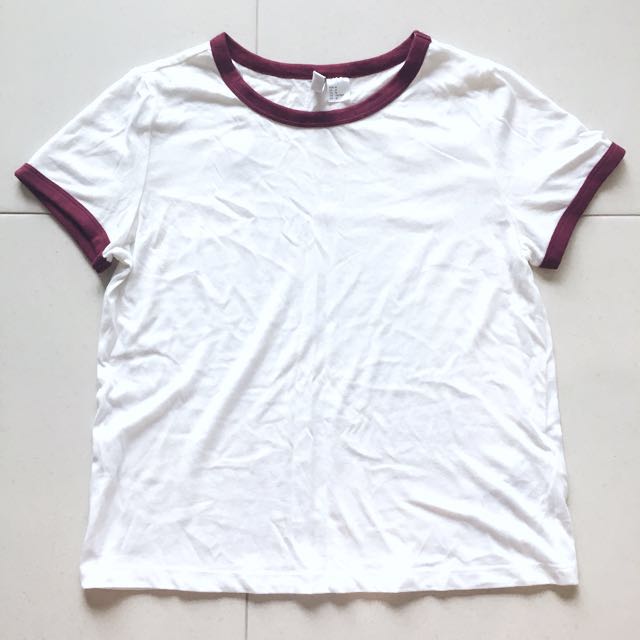 H&m ringer shop tee