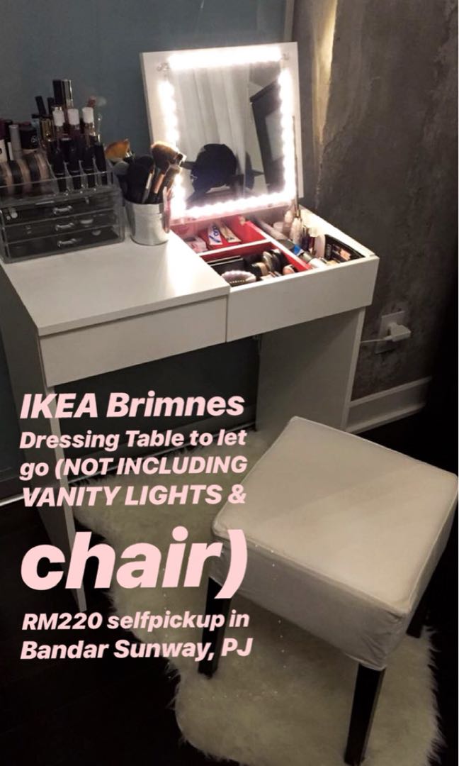 ikea brimnes dressing table home furniture furniture on carousell