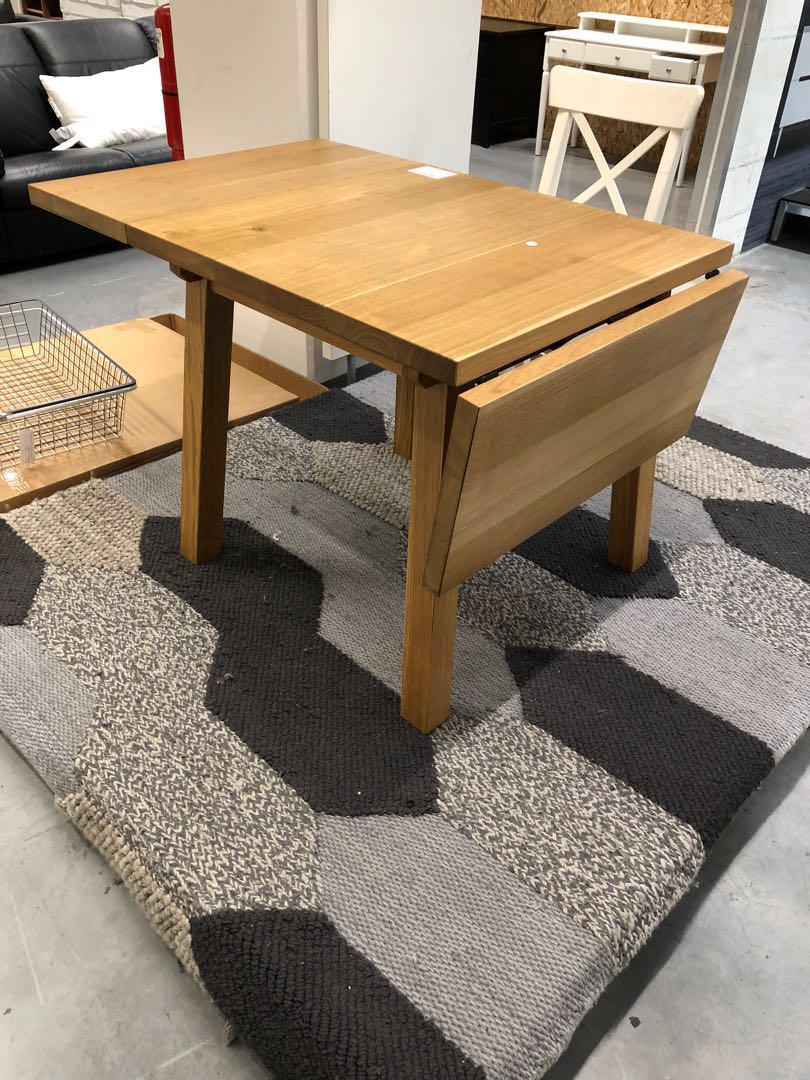 Ikea mockelby discount drop leaf table