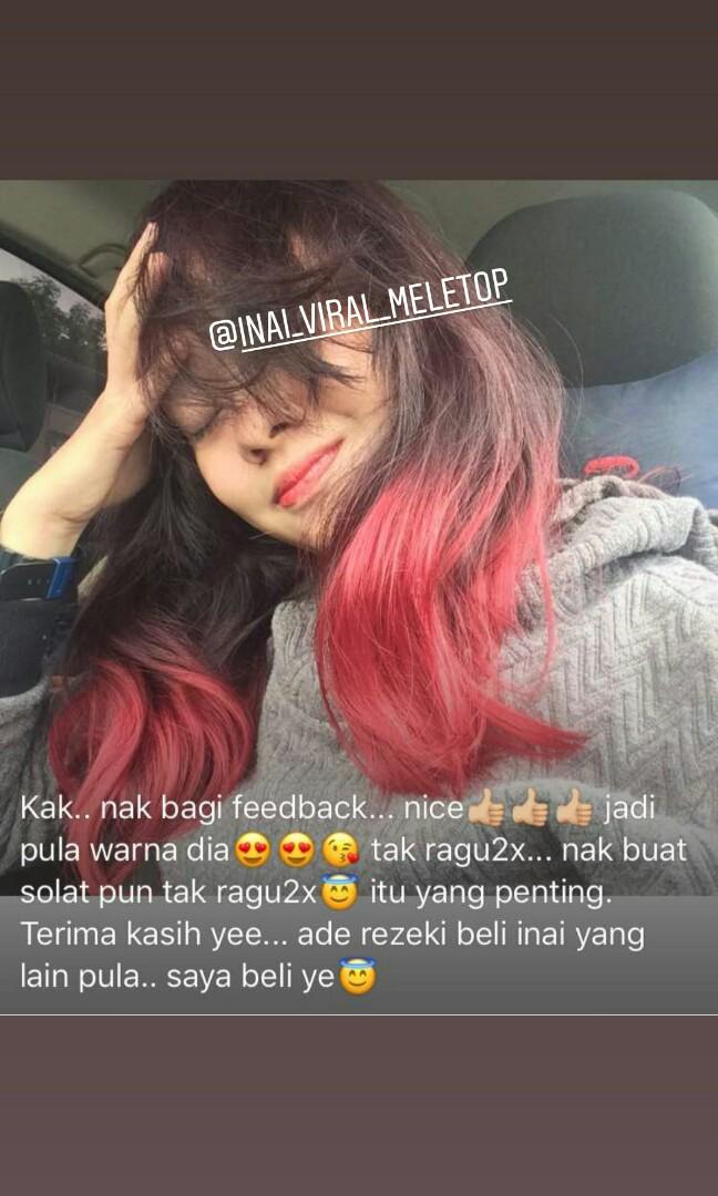 Inai Rambut Readymade Natural Health Beauty Hair Care On Carousell