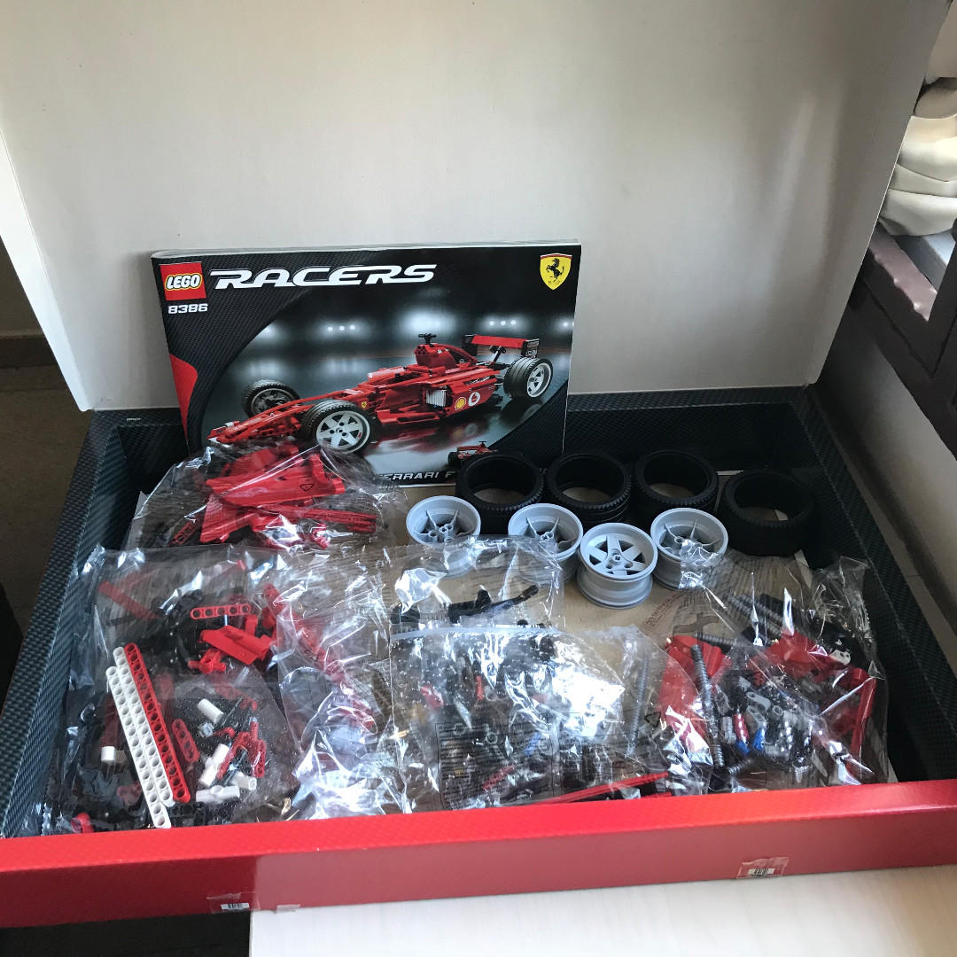 Ultra Rare] LEGO Racers 8386 Ferrari F1 Racer 1:10 New in open Box with  Sealed Bags, Hobbies & Toys, Toys & Games on Carousell