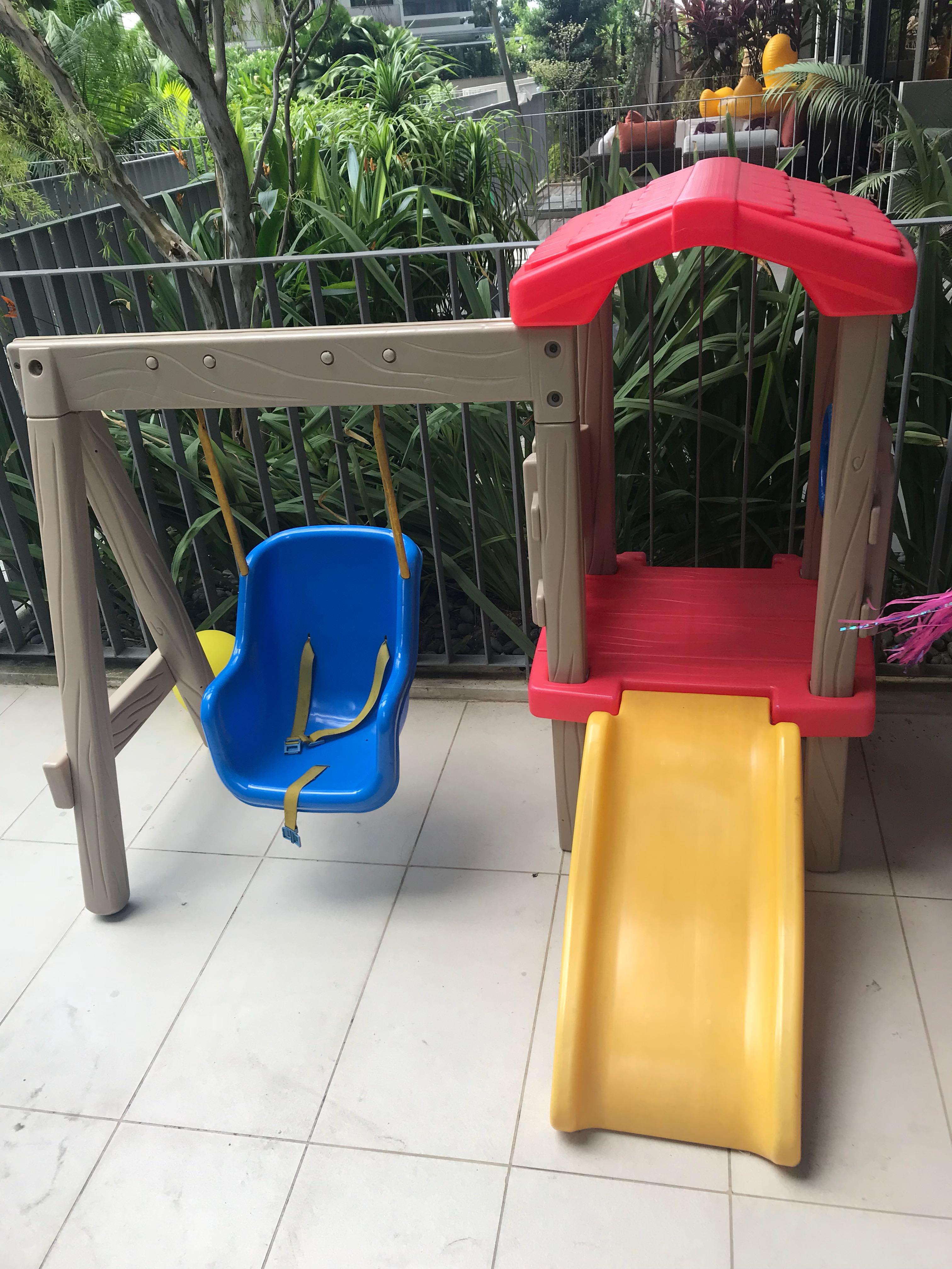little tikes swing slide