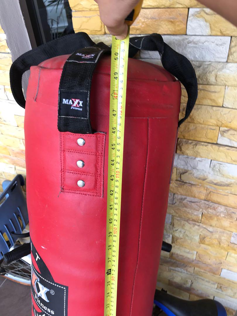 MAXX FITNESS PUNCHING BAG (RED ), Sports Equipment, Exercise & Fitness