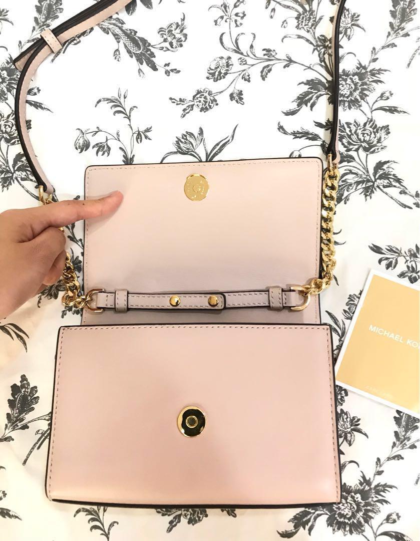 Light Pink Michael Kors Purse with Gold Studs