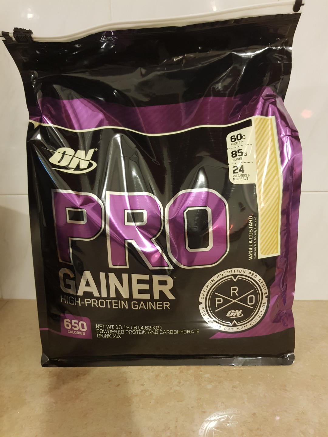 Optimum Nutrition Pro Gainer 10lbs, Health & Nutrition, Health ...