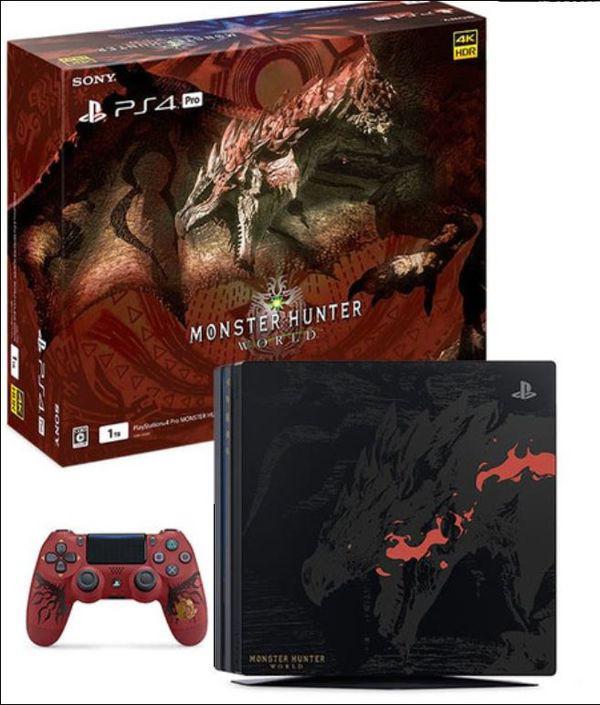 PlayStation 4 Pro MONSTER HUNTER: WORLD RATHALOS EDITION 不連game