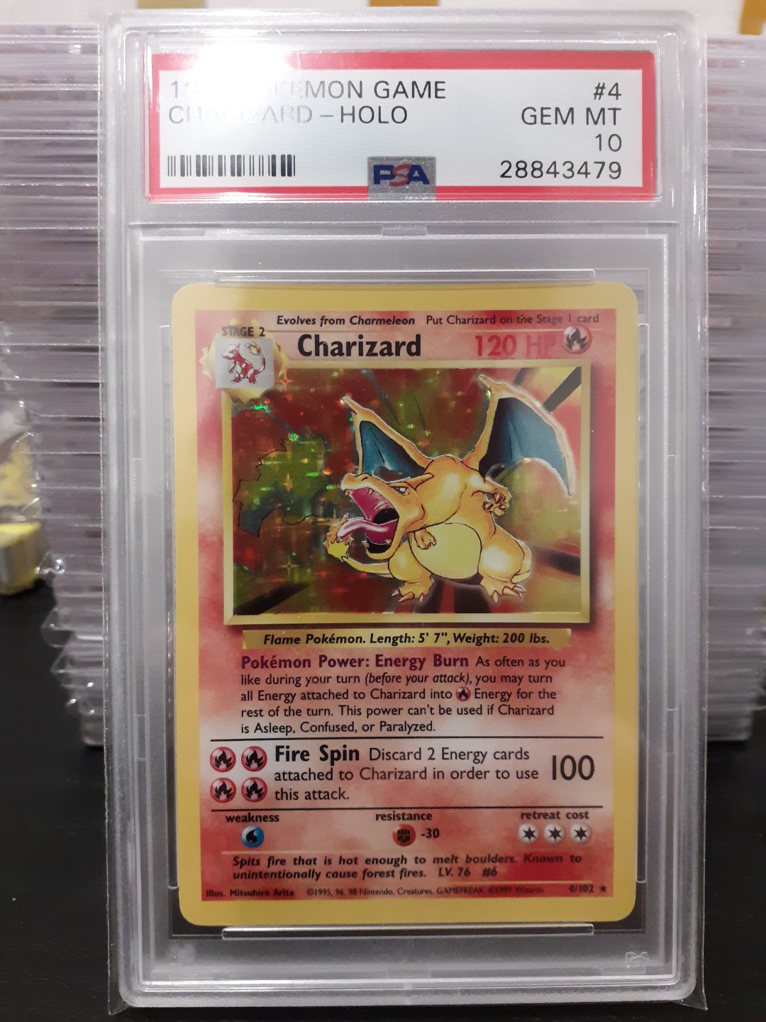 PSA 10 Base Set Charizard Pokemon Card, Hobbies & Toys, Toys & Games on