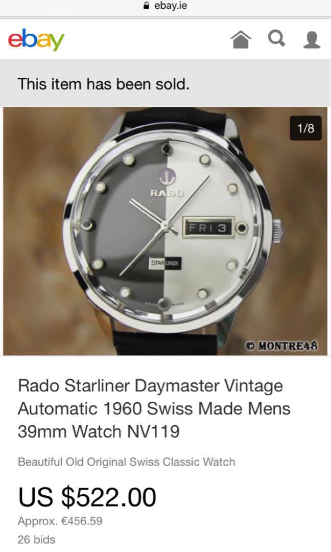 Rado Starliner Daymaster Rado Starliner 1960s 1969 Luxury Watches On Carousell