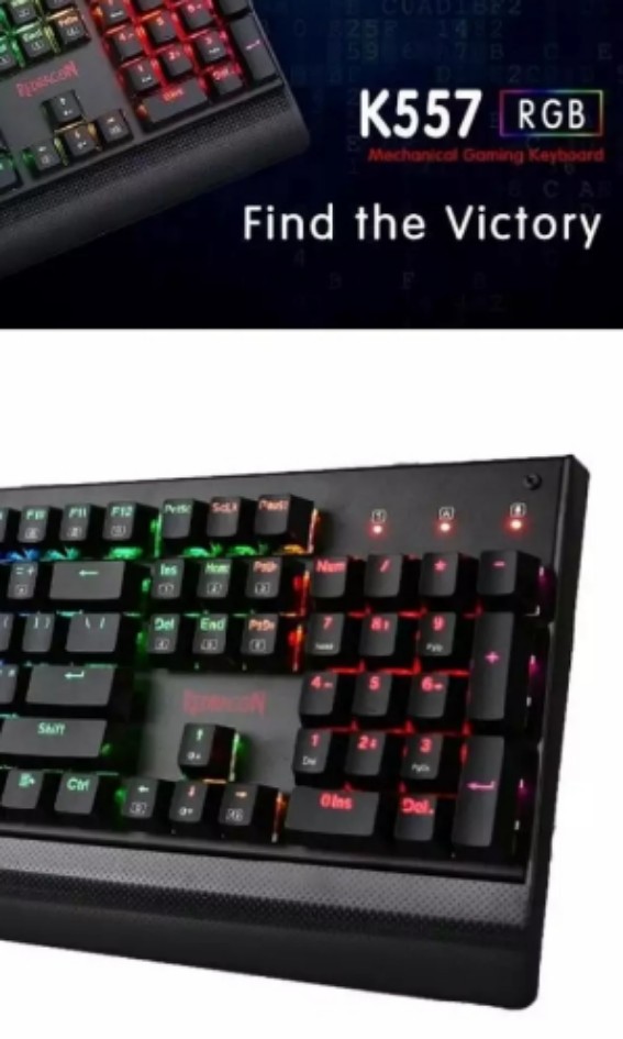 Teclado Gamer Redragon Mecânico Kala K557RGB - Crystal Informática