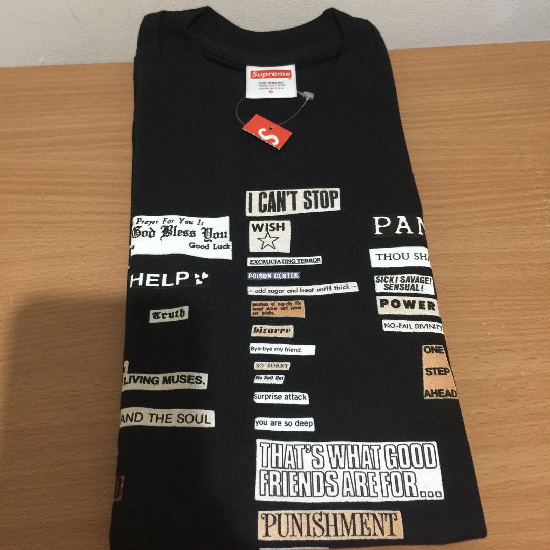 Supreme cutouts tee black sales