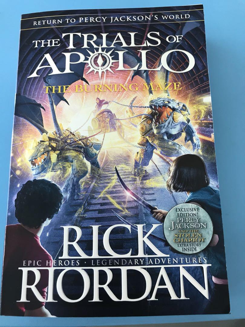 The Trials of Apollo - The Burning Maze by Rick Riordan, Hobbies & Toys ...