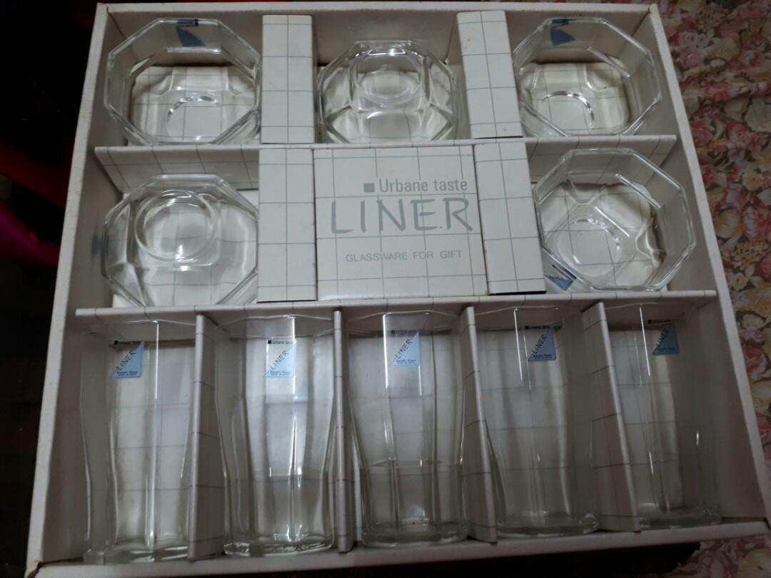 Reduced price! Made in Japan glassware set, TV & Home Appliances