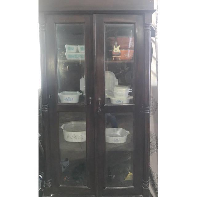 Wood Display Cabinet Furniture Shelves Drawers On Carou Wood Display Cabinet Furniture