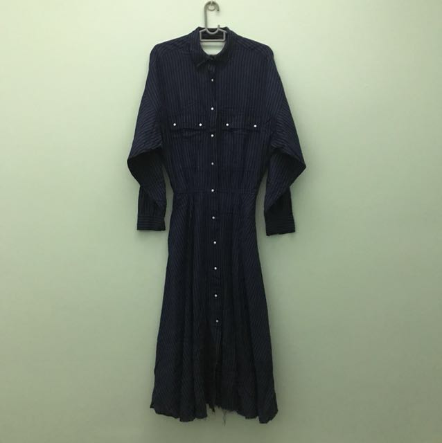 zara dark blue dress
