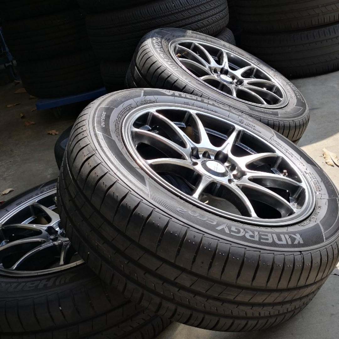 16 Sport Rims With Hankook Tyre 5 55r16 99 New Car Accessories Tyres Rims On Carousell