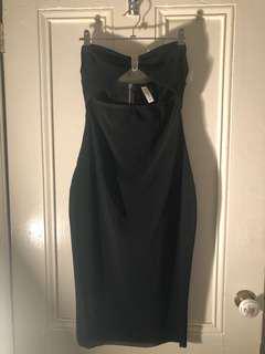 Bec & Bridge Strapless Black Dress