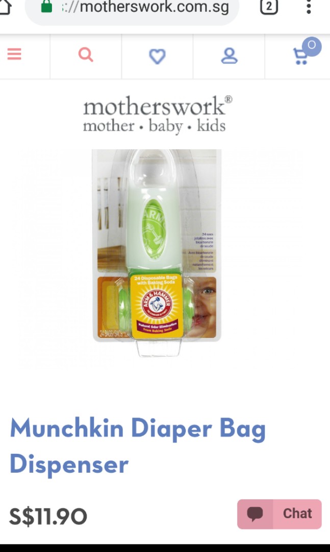 24 disposable diaper bags dispenser, Babies & Kids, Going Out, Diaper