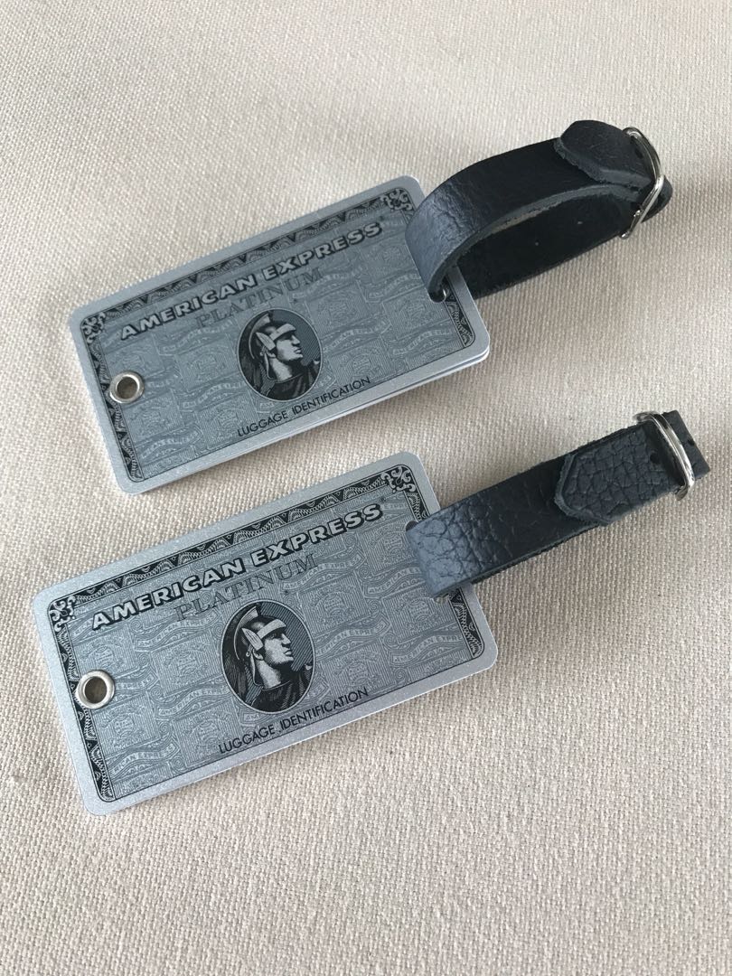 Amex Plat Charge Card Luggage Tags