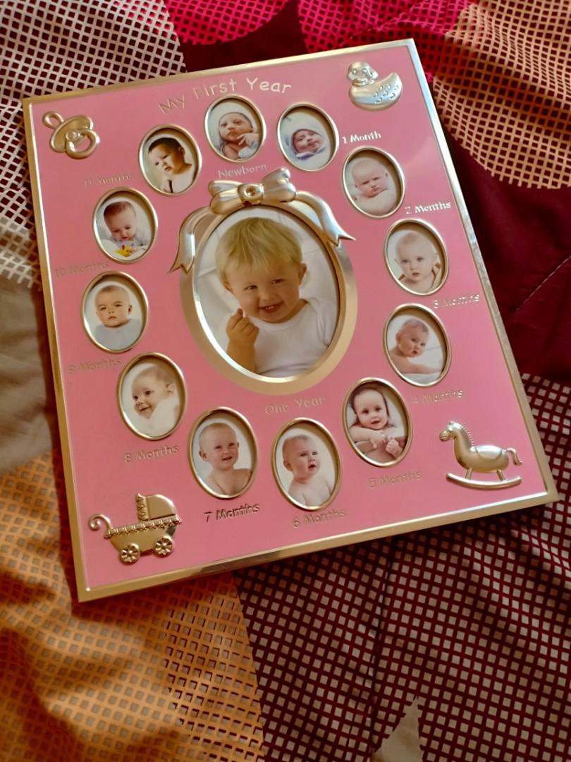 Baby 12 Month Photo Frame Babies Kids Others On Carousell