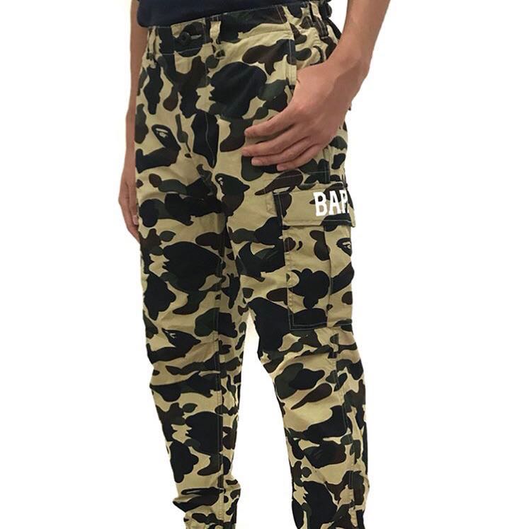 bape camo joggers