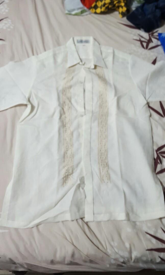 Barong tagalog shorts sleeves, Men's Fashion, Bottoms, Swim Trunks