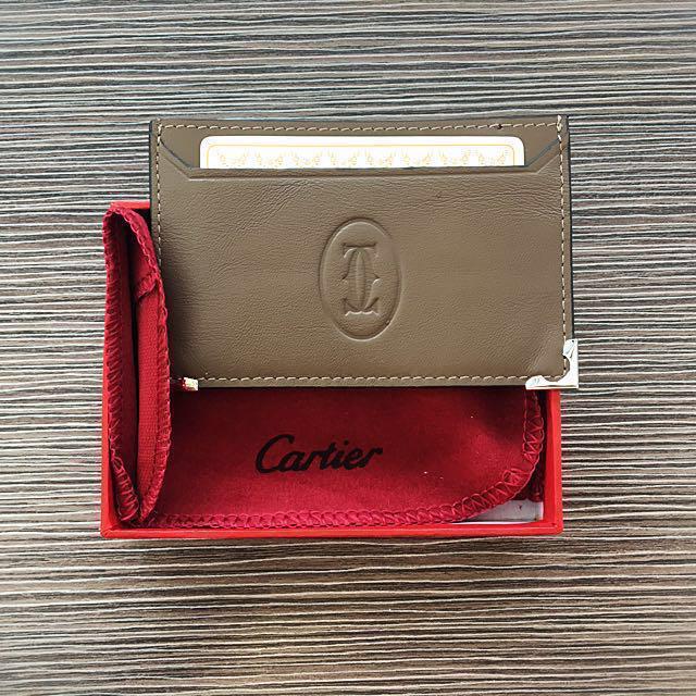 Cartier New Authentic Must De Single Card Holder, Luxury 