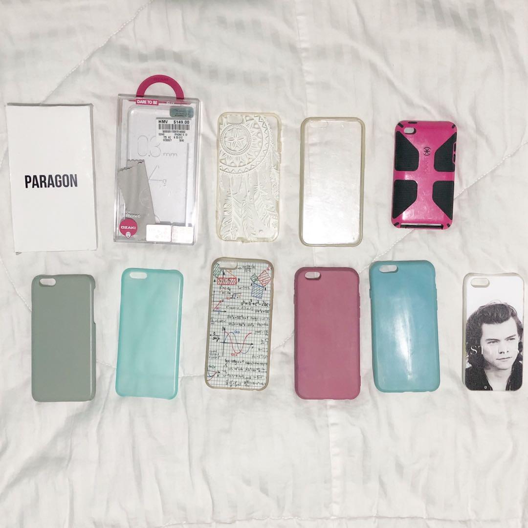 Cases for iPhone 6/6s, 5/5s/SE, iPod Touch 4th Gen (Category: Cases & Sleeves) located in Baguio. Submitted by ashmuuum (Listing ID 187166291, Image 1). Description: DM ME FOR INDIVIDUAL PRICES . FROM LEFT TO RIGHT TOP 🌹Authentic Paragon Pieces Matte Snap Case in Smoke Greeen for iPhone 6/6s (bought from Paragon’s website for $15 USD) 🌹Authentic Ozaki Super Slim 0.3mm Matte Case in Mint Green for iPhone 6/6s (bought from Hong Kong for $149 HKD)