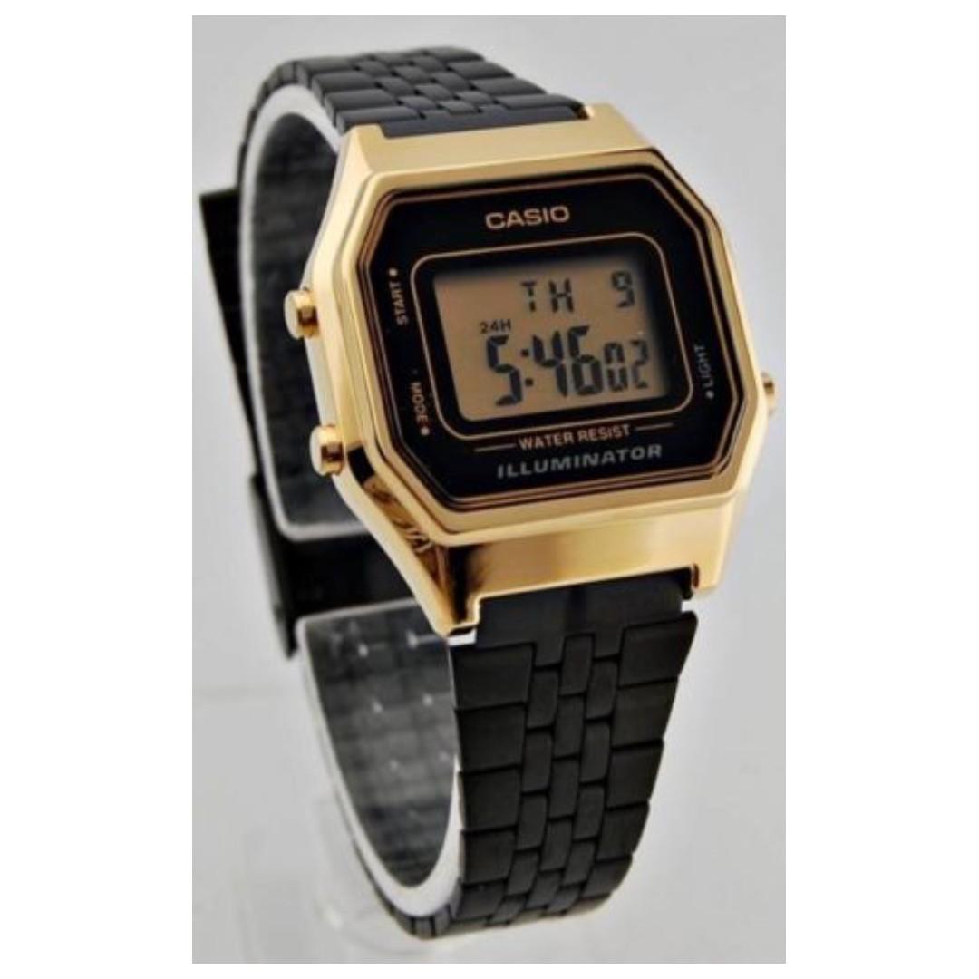 Casio illuminator gold black store