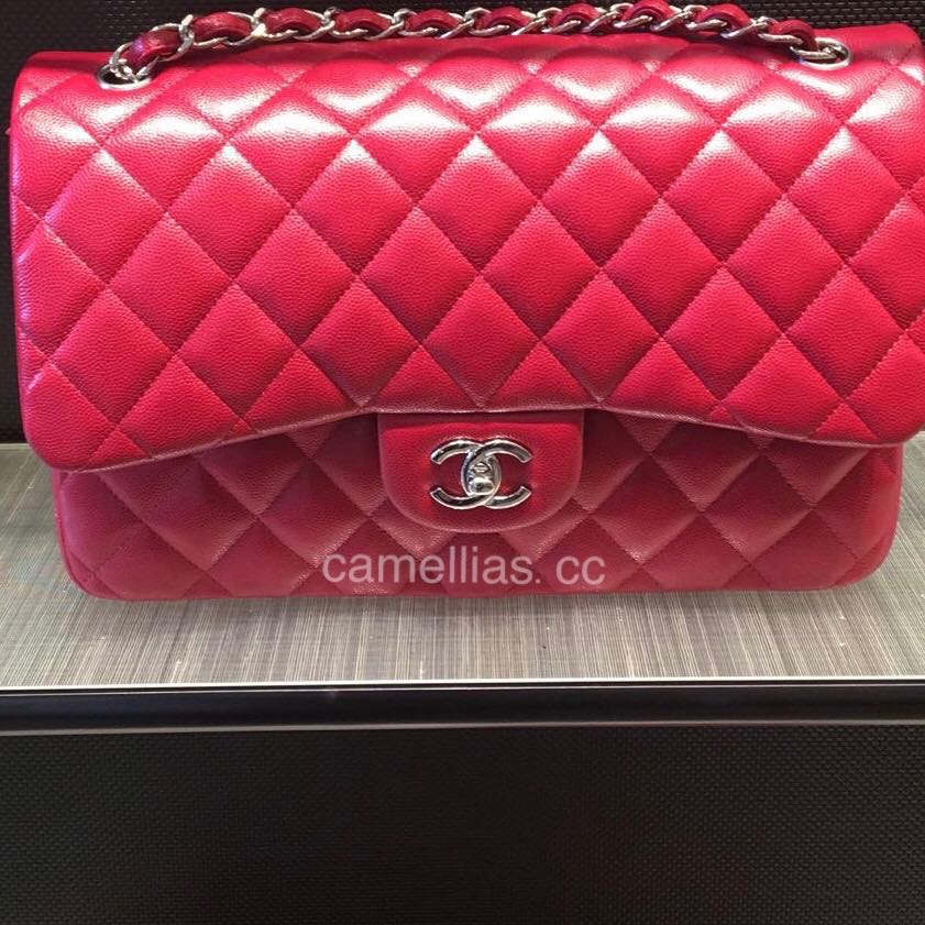 chanel raspberry bag