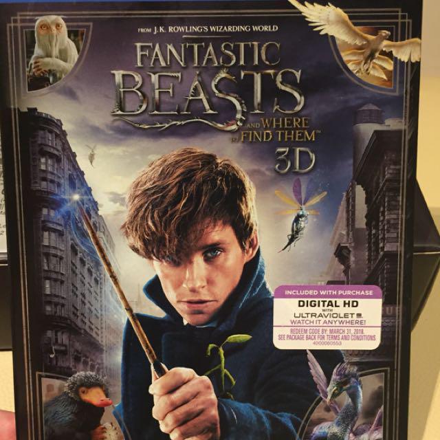 Fantastic Beasts 3d Blu Ray Combo Pack Music Media Cds Dvds Other Media On Carousell